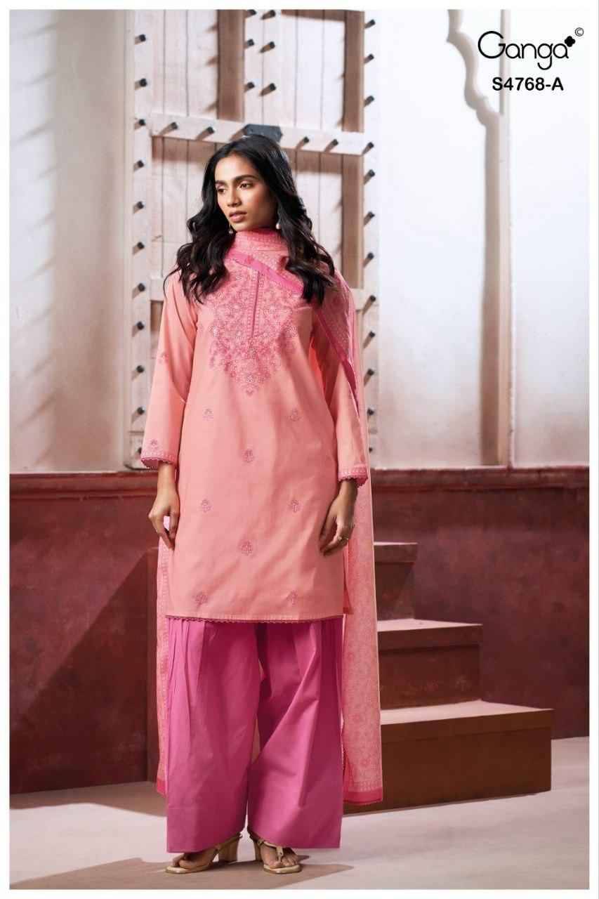 GRISHMA 4768 Series By Ganga Fashion Beautiful Festive Suits Stylish Colorful Fancy Casual Wear & Ethnic Wear PREMIUM COTTON Dresses At Wholesale Price